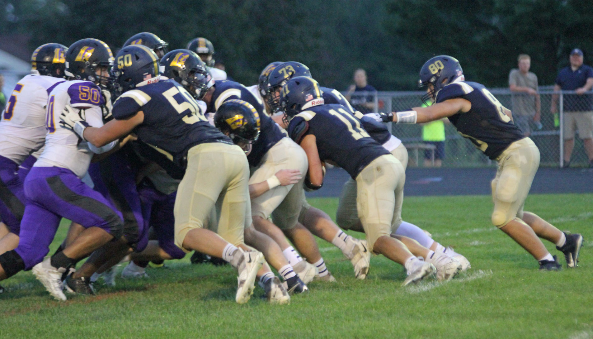 Baraboo offensive line